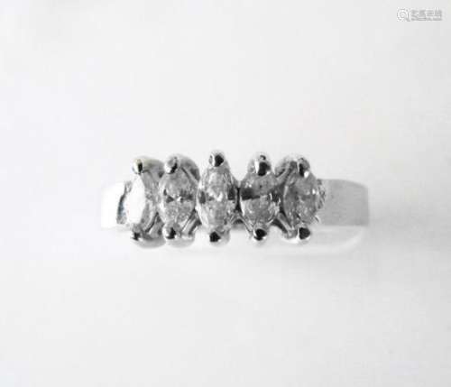Engagement Diamond Ring .70Ct 14k W/g