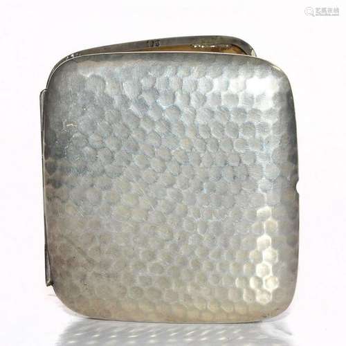 ART DECO SILVER CIGARETTE CASE