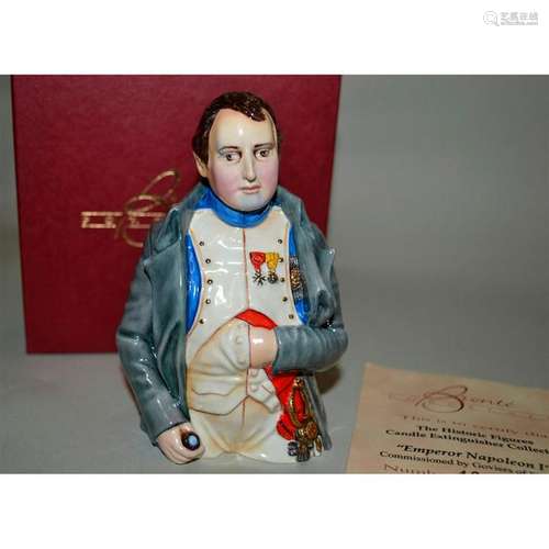 BRONTE PORCELAIN EMPEROR NAPOLEON I CANDLE EXTINGUISHER