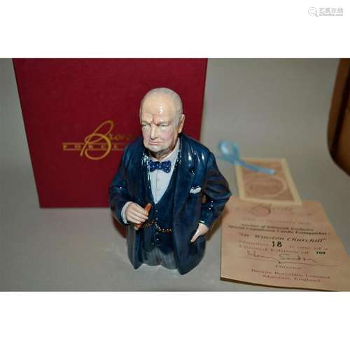 BRONTE PORCELAIN SIR WINSTON CHURCHILL CANDLE