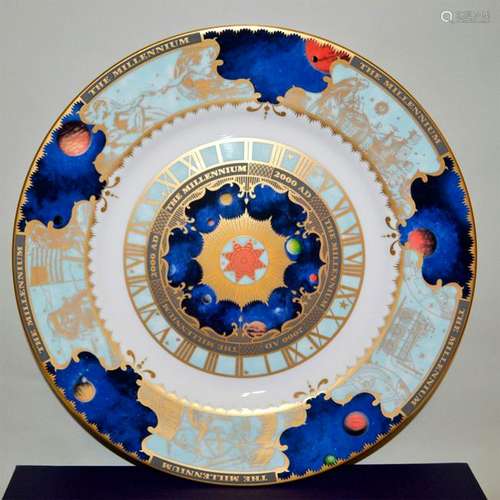 ROYAL WORCESTER PORCELAIN MILLENNIUM PLATE, YEAR 2000