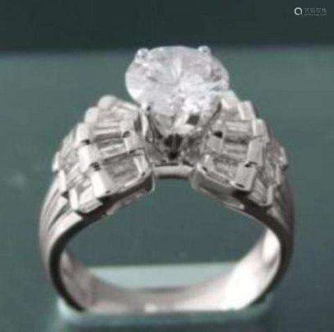 Anniversary Diamond Ring 2.30 Carat 14k W/g