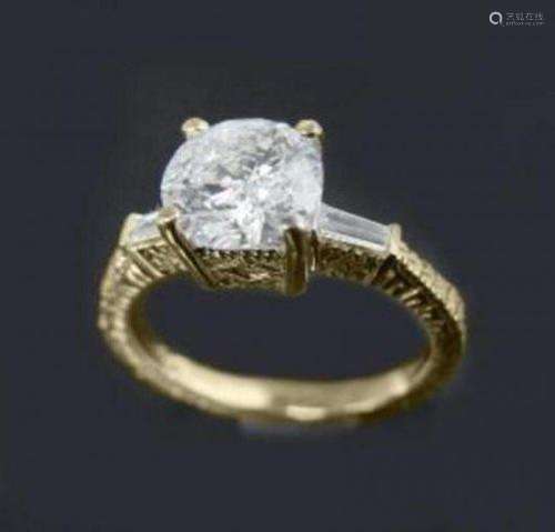 Anniversary Diamond Ring 1.65 Carat 14k Y/G