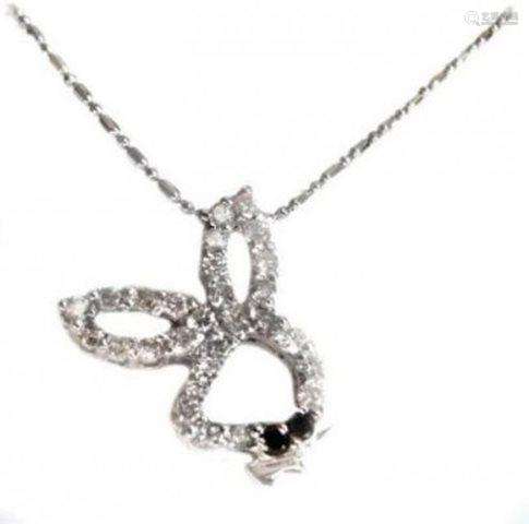 Bunny Diamond Pendant 1.20 Carat 14k W/G