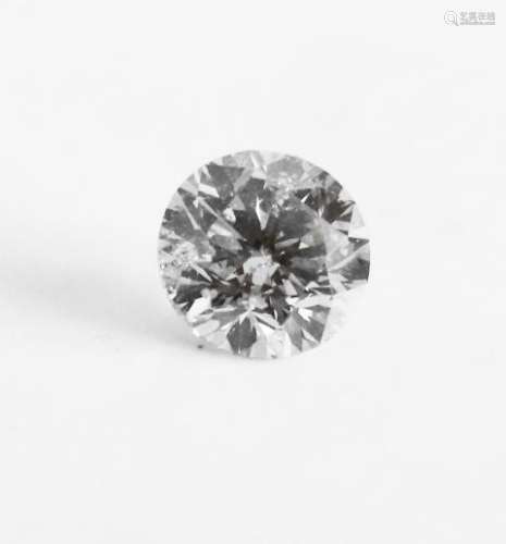 Loose Diamond Round Shape .92Ct SI1, Color Champang