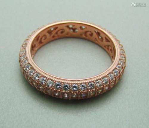 Creation Diamond Ring 2.00Ct 18k Rose Gold Over