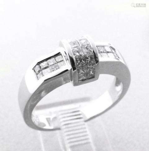 Anniversary Diamond Ring 1.02 Carat 18k W/g