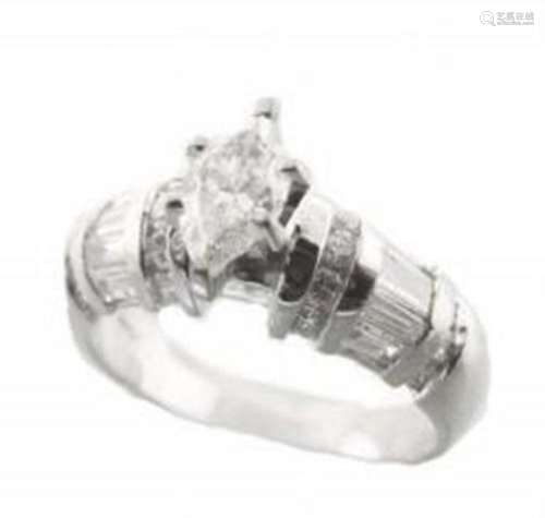 Anniversary Diamond Ring 1.89 Carat 14k W/g