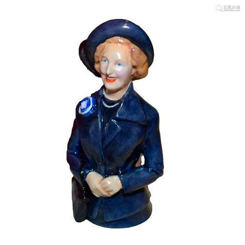 BRONTE PORCELAIN YOUNG MARGARET THATCHER CANDLE