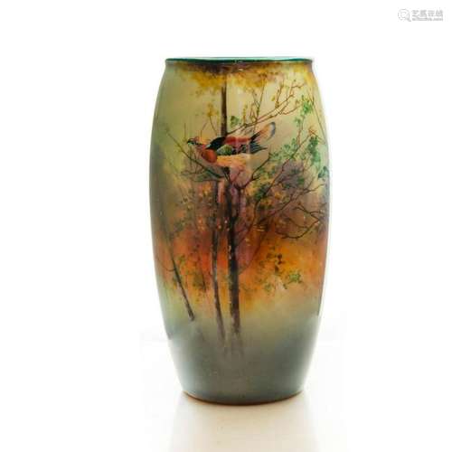 DOULTON BURSLEM ART NOUVEAU PAINTED VASE, J. PRICE