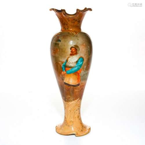 DOULTON BURSLEM NEOCLASSICAL SPANISH DECORATION VASE