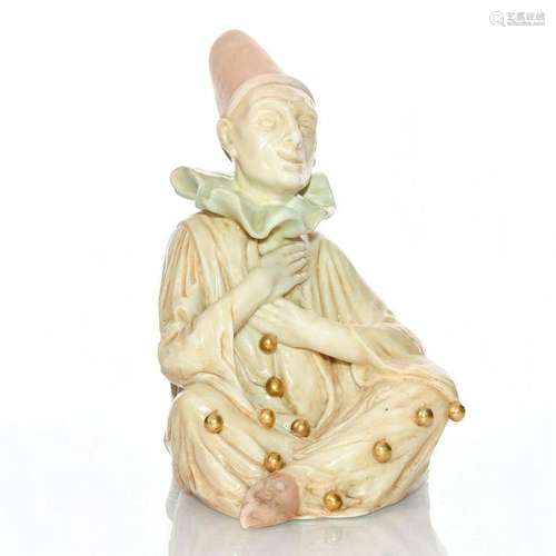 DOULTON BURSLEM VELLUM FIGURINE, SENTIMENTAL PIERROT