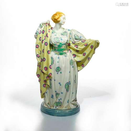 RARE ROYAL DOULTON FIGURINE, LADY WITH SHAWL