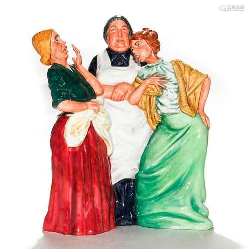 ROYAL DOULTON FACTORY PROTOTYPE FIGURE GROUP, GOSSIPS