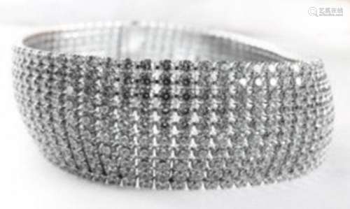 Bracelet Creation Diamond 16.21Ct 18k W/g Overlay