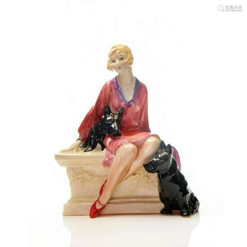 ROYAL DOULTON ART DECO FIGURINE, SCOTTIES HN1281