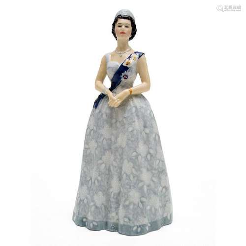 QUEEN ELIZABETH II HN2502 - ROYAL DOULTON FIGURINE