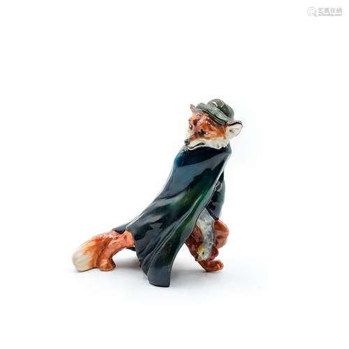 ROYAL DOULTON ANIMAL FIGURE, FOX WITH GOOSE HN1096