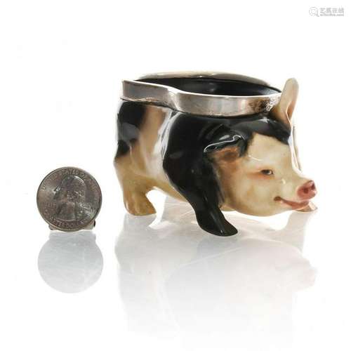 VINTAGE ROYAL DOULTON PIG BOWL FIGURINE HN243