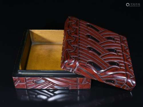 Chinese Red Cinnabar Lacquer Box