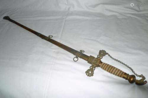 Vintage Knights of the Golden Eagle Etched Sword