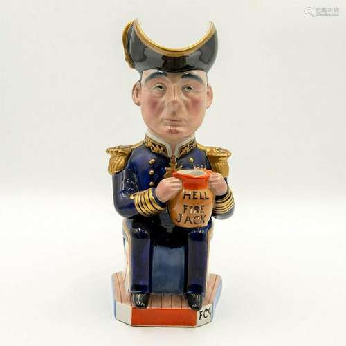 WILKINSON TOBY JUG ADMIRAL JOHN JELLICOE WORLD WAR I