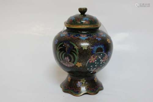 Cloisonne Enamel Cover Jar