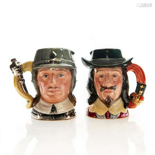 SM DOULTON CHARACTER JUGS: KING CHARLES, OLIVER