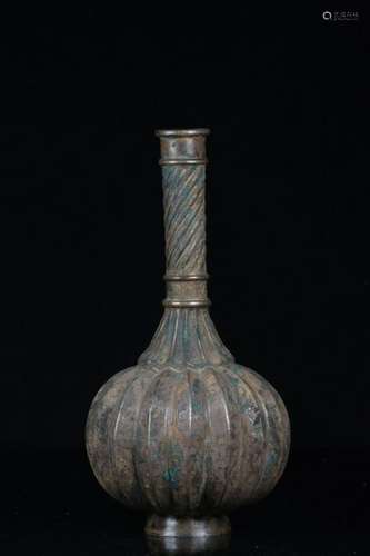 Ming Chinese Silver Vase,Pumkins Patterns