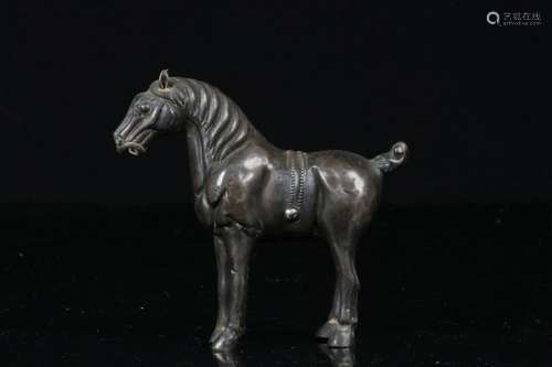 Ming Chinese Silver Horse