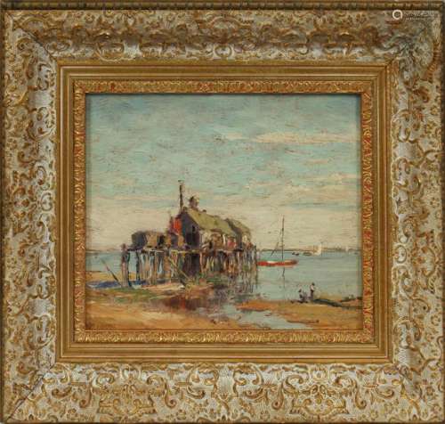FRANK ALFRED BICKNELL OIL ON PANEL