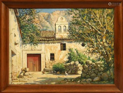 RICARDO GOMEZ CAMPUZANO OIL ON CANVAS, 1946