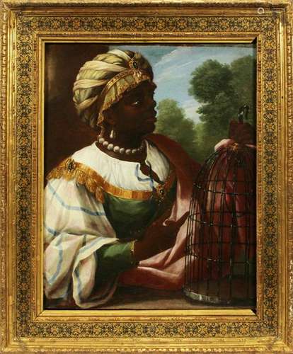 ORIENTALIST OIL ON CANVAS MOORISH PRINCESS