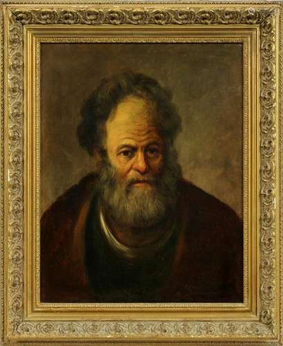 SCHAEPMAN, OIL ON CANVAS, PORTRAIT OF A MAN