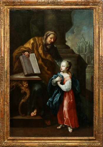 OLD MASTER ATTR. TO JOHANN TISCHBEIN OIL ON CANVAS