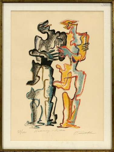 OSSIP ZADKINE LITHOGRAPH, 