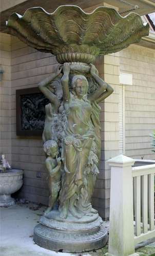 FIGURAL BRONZE FOUNTAIN, THE THREE GRACES