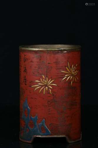 Chinese Bronze Brushpot