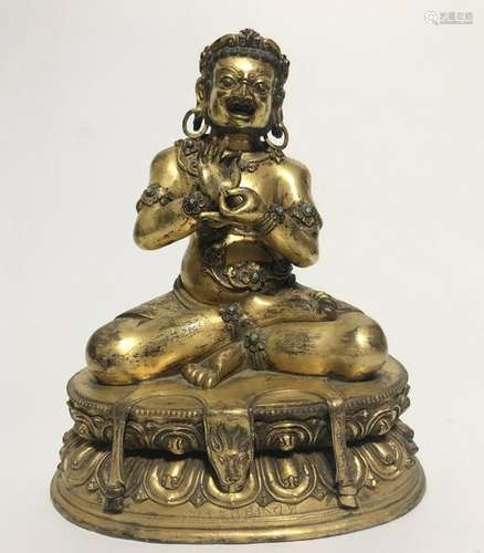 Chinese Gilt Bronze Buddha