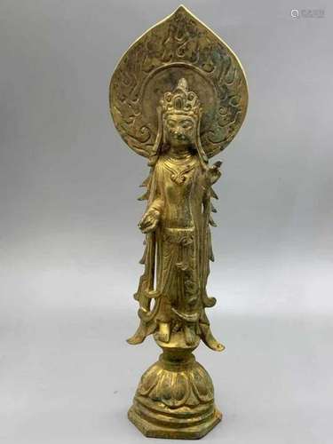 Chinese Gilt Bronze Buddha