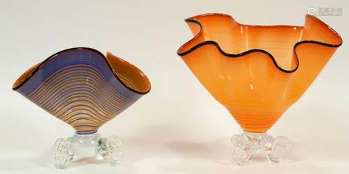 ALBERT YOUNG (AMER, 20TH C), BLOWN GLASS VESSELS