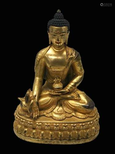 Chinese Gilt Bronze Buddha