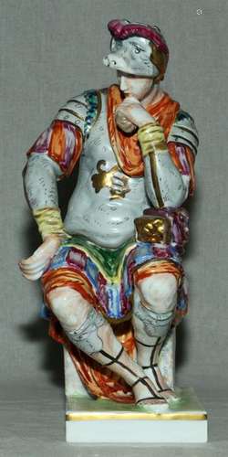 DRESDEN, PORCELAIN, FIGURE OF THE GOD 'ARES'