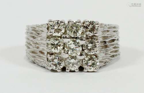 1.33 CT DIAMOND 18KT WHITE GOLD RING