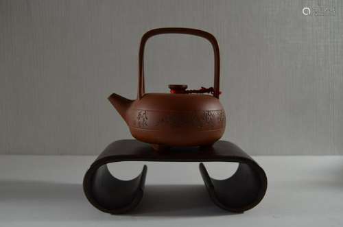 Vintage Chinese Yixing Zisha Teapot,Mark