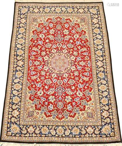 VERY FINE SILK FOUNDATION ISEEHAN RUG, 2000