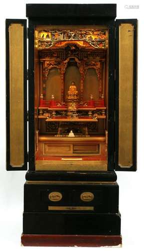 ANTIQUE CHINESE SHRINE, H 50