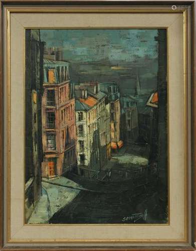 MICHAEL SEMENTZEFF OIL ON CANVAS, 1961