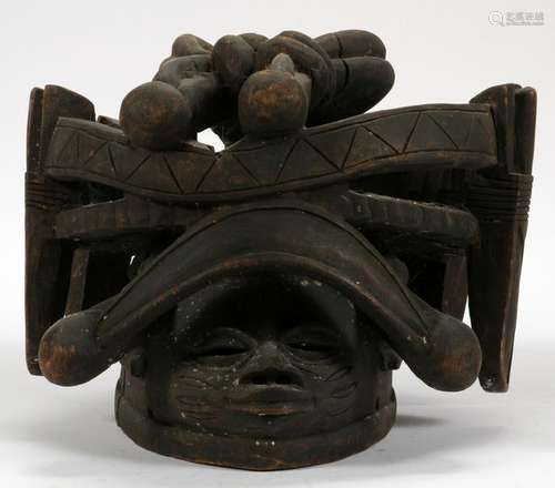 NIGERIAN WOOD VOO-DOO MASK