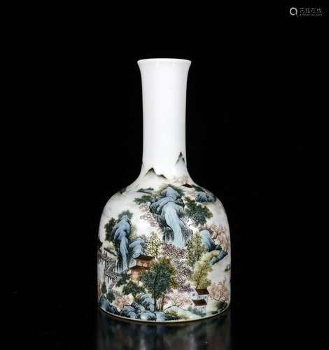 Chinese Famille Rose Porcelain Vase,Mark